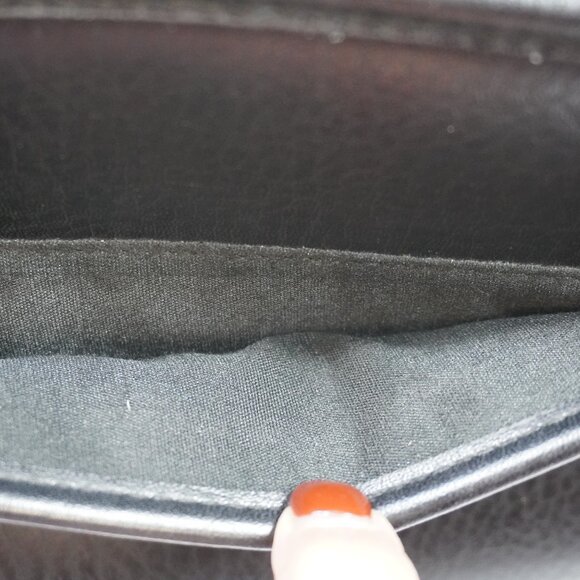 Coach Sonoma Black Pebbled Leather Large Flap Crossbody Bag - Picture 9 of 16